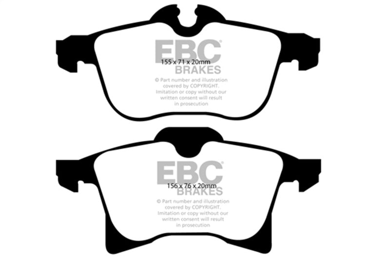 EBC Greenstuff Brake Pad Sets - EBC 08-09 Saturn Astra 1.8 Greenstuff Front Brake Pads