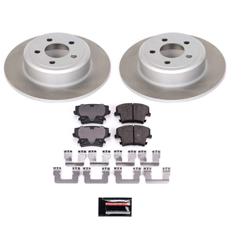 PSB Semi-Coated Rotor Kits - Power Stop 05-08 Dodge Magnum Rear Semi-Coated Rotor Kit