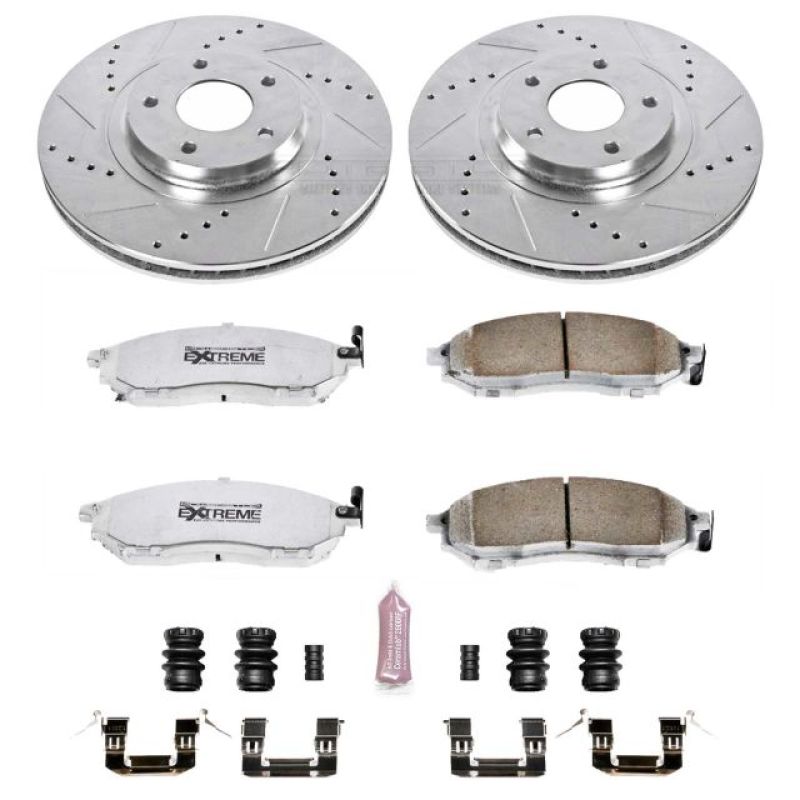 PSB Z26 Street Warrior Kit - Power Stop 11-14 Nissan Murano Front Z26 Street Warrior Brake Kit