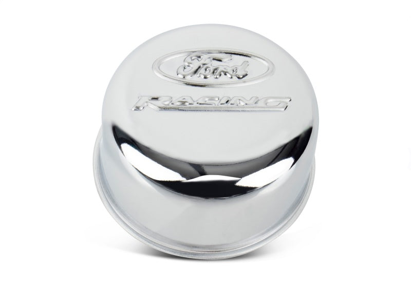 FR Breather Caps - Ford Racing Logo Push-In Type Air Breather Cap - Chrome