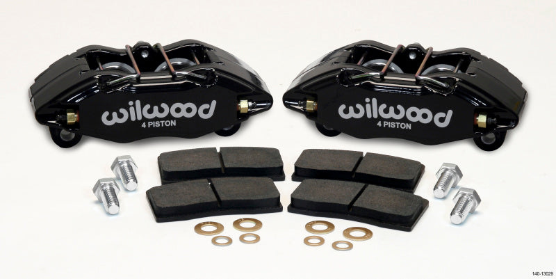 WIL Dynapro Brake Kit - Wilwood DPHA Front Caliper & Pad Kit Black Honda / Acura w/ 262mm OE Rotor