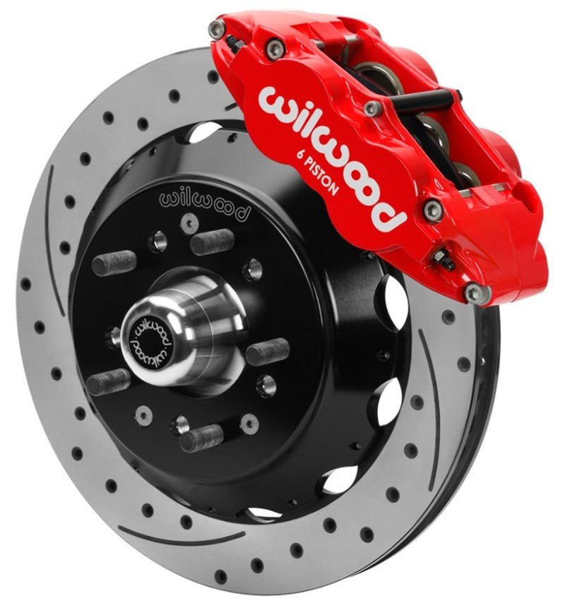 WIL Superlite Brake Kit - Wilwood 70-81 FBody/75-79 A&XBody FNSL6R Frt Brk Kit 12.88in D/S Rtr Red Caliper Use w/ PD Spindle