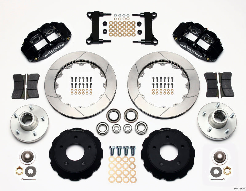 WIL Superlite Brake Kit - Wilwood Narrow Superlite 6R Front Hub Kit 14.00in Chevy C-10 60-87 CPP Drop Spindle