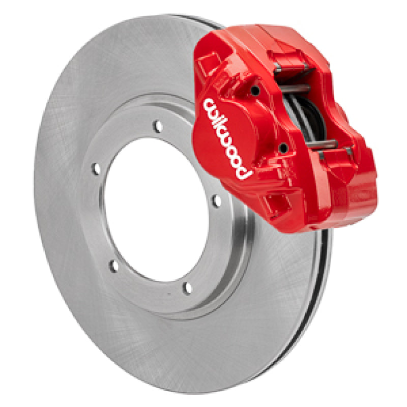 WIL D31 Brake Kits - Wilwood 69-74 Porsche 911 D31 11.10in. Front Brake Kit w/ Flex Lines - Red
