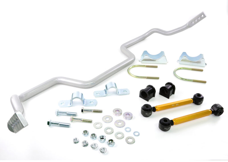 WL Sway Bars - Rear - Whiteline 05+ Ford Mustang Coupe 8 cyl (Inc Shelby GT / GT500) Rear 27mm Heavy Duty Adj Swaybar