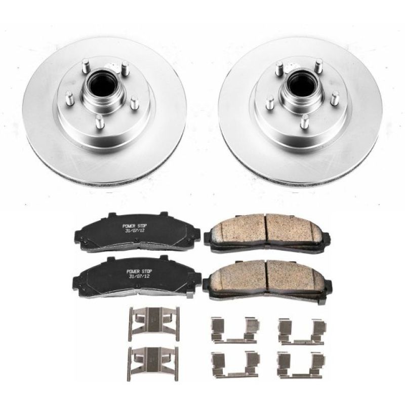 PSB Z17 Evolution Coated Kit - Power Stop 95-01 Ford Explorer Front Z17 Evolution Geomet Coated Brake Kit