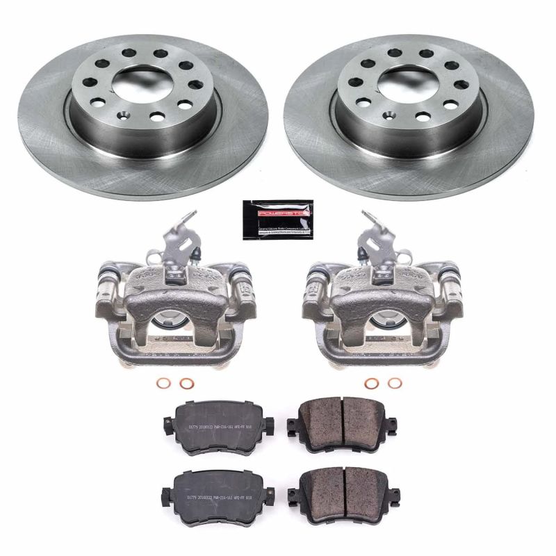 PSB Autospecialty Kit w/Cals - Power Stop 18-15 Volkswagen GTI Rear Autospecialty Brake Kit w/Calipers