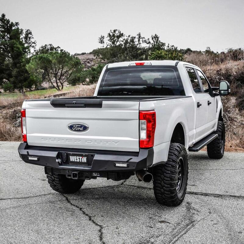 WES Pro-Series Bumpers - Westin 17-20 Ford F-250/350 Pro-Series Rear Bumper - Textured Black