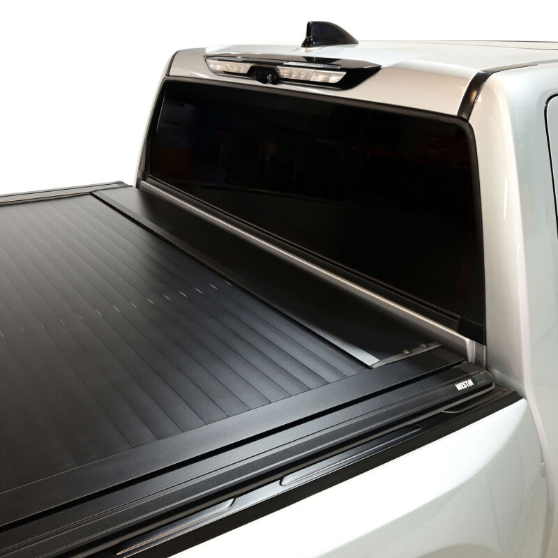 WES Electric Retractable Tonneau - Westin 22-26 Toyota Tundra 5ft 5in. (66in.) Bed Electric Retractable Tonneau Cover - Black