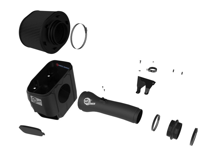 AFE Track Series Intake - aFe 2025+ Dodge Ram 1500 RHO Track Series Carbon Fiber Cold Air Intake System w/ Blk Pro 5R Filter
