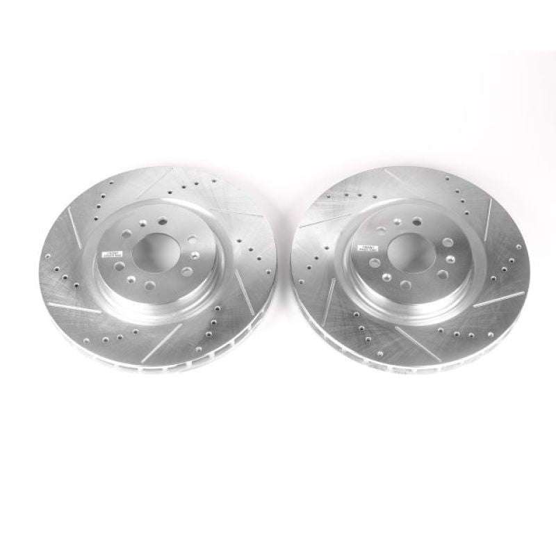 PSB Evolution Drill/Slot Rotor - Power Stop 04-07 Cadillac CTS Front Evolution Drilled & Slotted Rotors - Pair