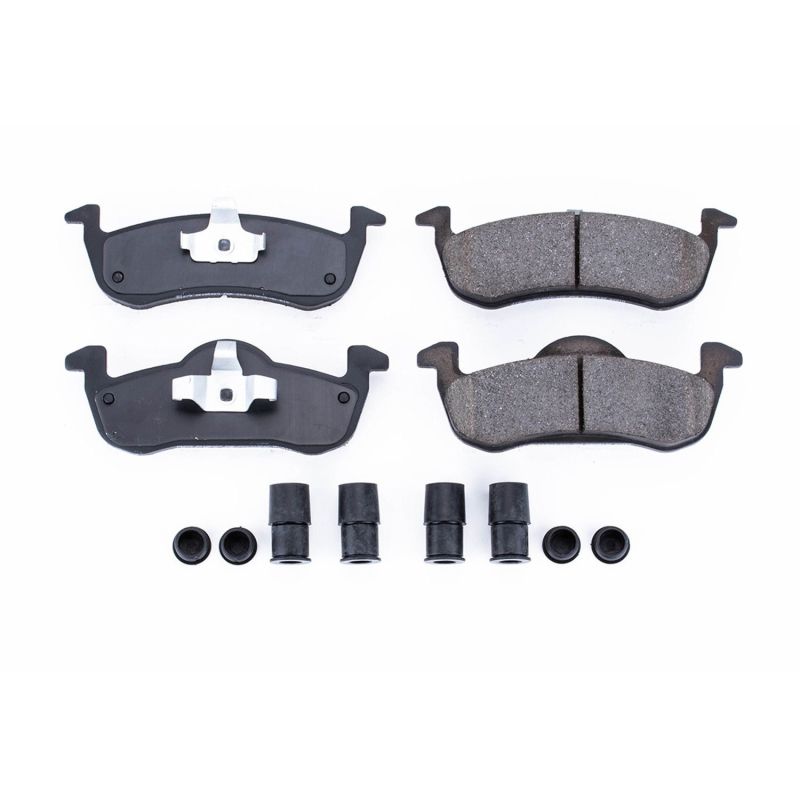 PSB Z17 Evolution Brake Pads - Power Stop 07-17 Ford Expedition Rear Z17 Evolution Ceramic Brake Pads w/Hardware