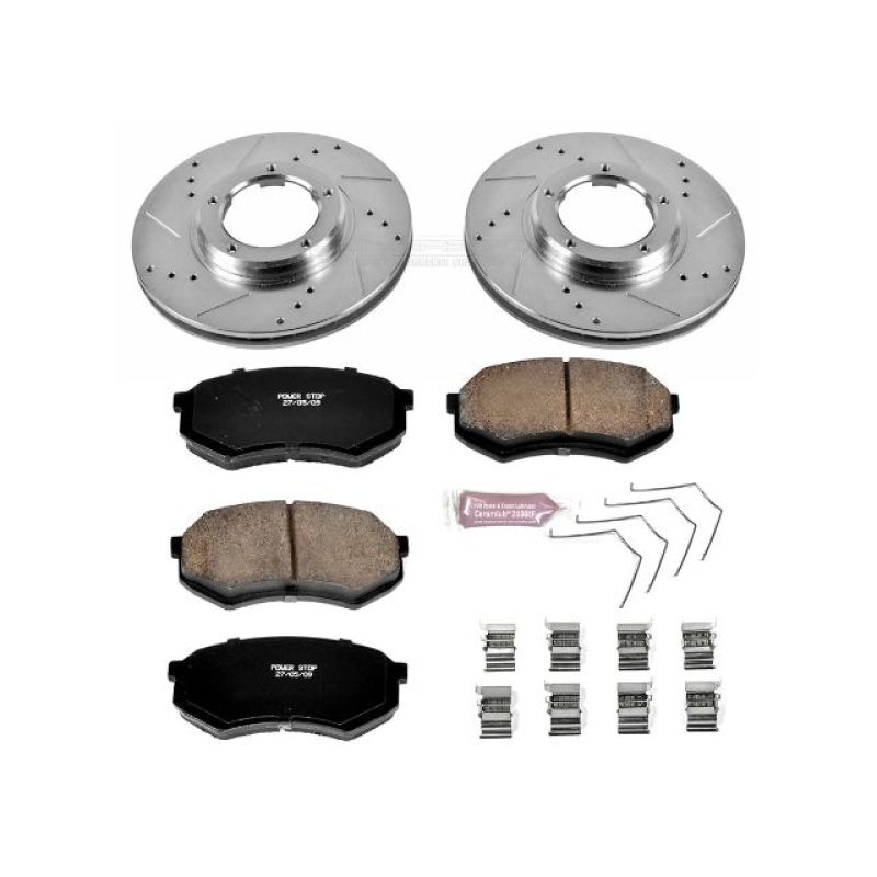 PSB Z23 Evolution Kit - Power Stop 95-04 Toyota Tacoma Front Z23 Evolution Sport Brake Kit