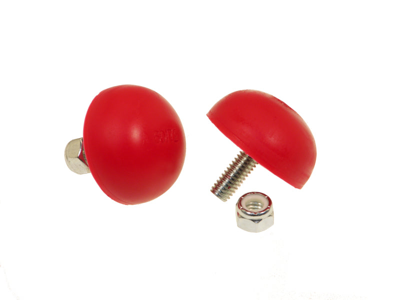 PRO Bump Stops - Red - Prothane Universal Bump Stop 11/16X1 5/8 Dia Btn - Red
