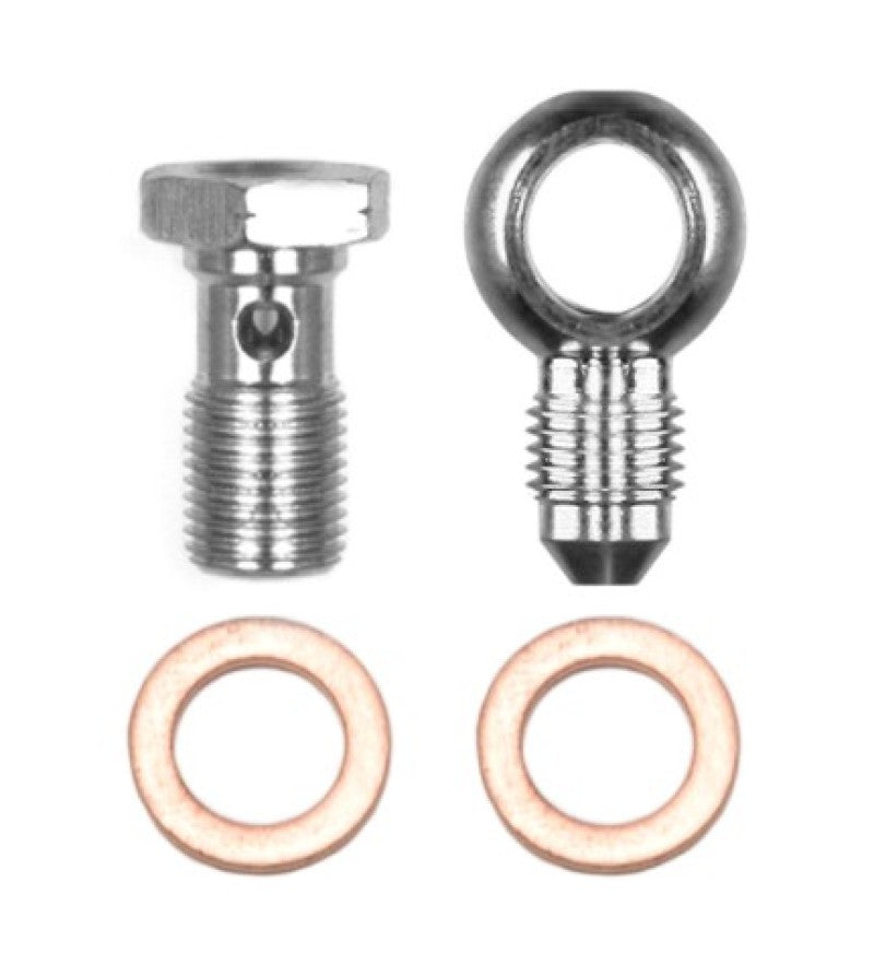 WIL Fittings and Adaptors - Wilwood Banjo Fitting Kit -3 male to 10mm-1.00 Banjo Bolt & Crush Washers (1 qty)
