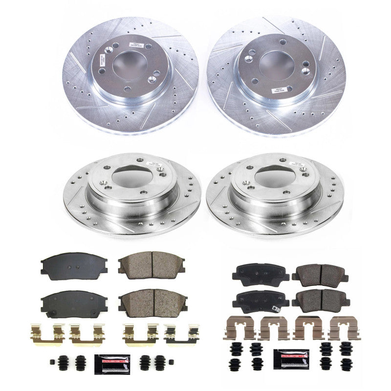 PSB Z23 Evolution Kit - Power Stop 20-22 Hyundai Venue Front & Rear Z23 Evolution Brake Kit