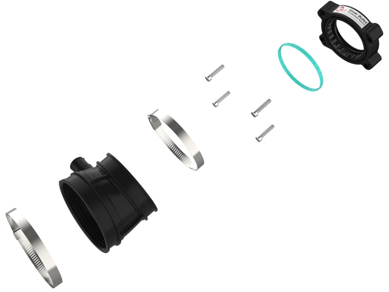 AFE Silver Bullet TBS - aFe 2020 Vette C8 Silver Bullet Aluminum Throttle Body Spacer / Works With aFe Intake Only - Black