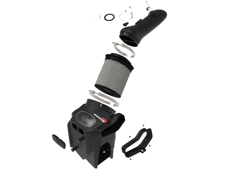 AFE Momentum HD Cold Air Intakes - aFe 20-24 Ford Diesel Trucks V8-6.7L (td) Momentum HD Cold Air Intake System w/ Pro DRY S Filter