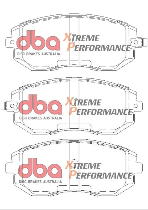 DBA XP650 Brake Pads - DBA 03-05 Subaru WRX / 08 Subaru WRX XP650 Front Brake Pads