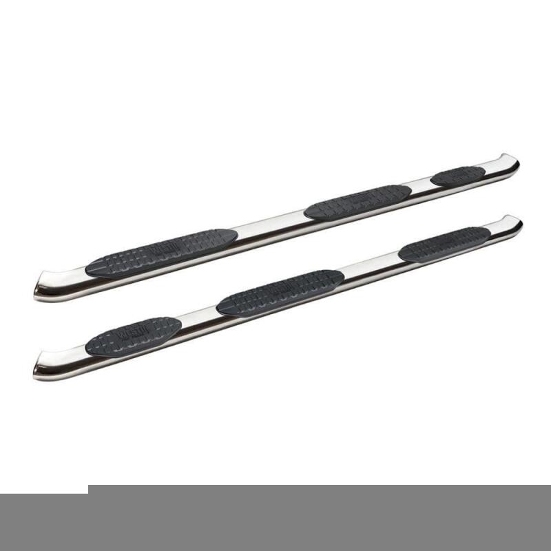 WES Nerf Bars - PRO TRAXX 5 - Westin 2019 Chevrolet Silverado Crew Cab PRO TRAXX 5 W2W Oval Nerf Step Bars - Stainless Steel