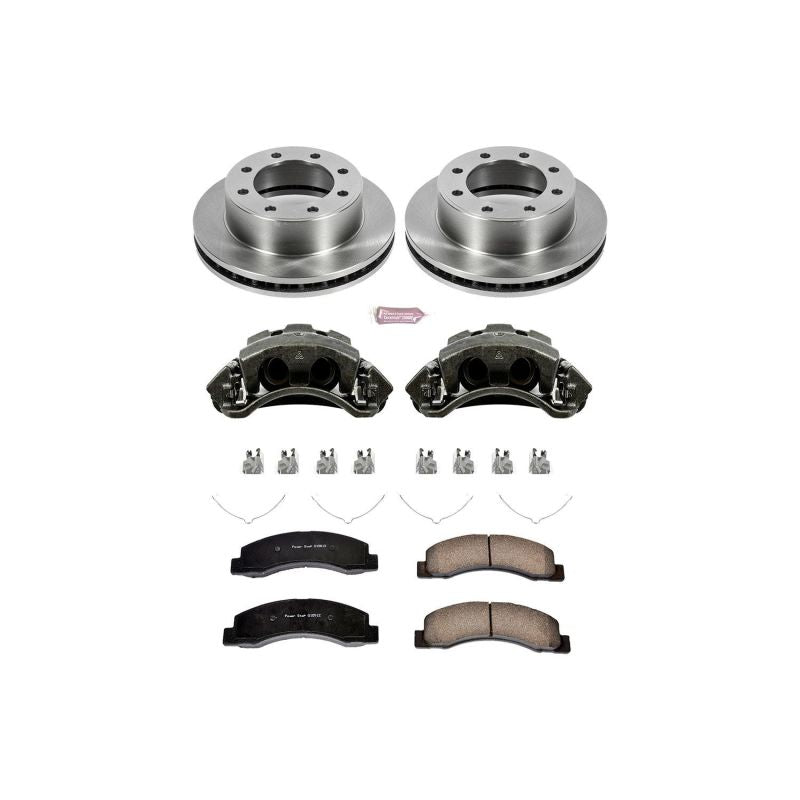 PSB Autospecialty Caliper - Power Stop 99-04 Ford F-350 Super Duty Front Autospecialty Kit w/Cals