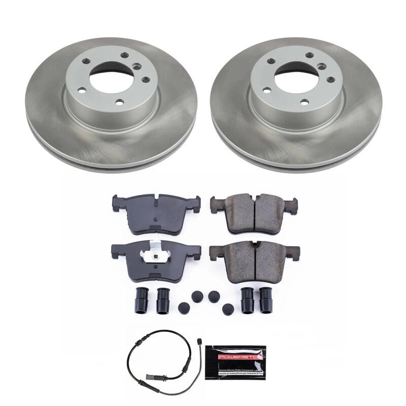 PSB Semi-Coated Rotor Kits - Power Stop 17-20 BMW 430i xDrive Gran Coupe Front Semi-Coated Rotor Kit
