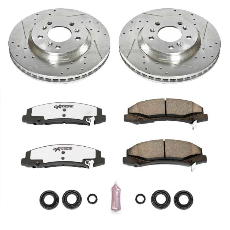 PSB Z26 Street Warrior Kit - Power Stop 06-11 Buick Lucerne Front Z26 Street Warrior Brake Kit