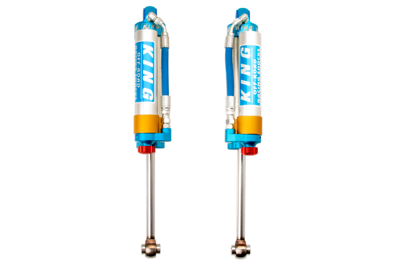 KIN 2.5 Shocks - King Shocks 2005+ Nissan Frontier Rear 2.5 Dia Piggy Hose Reservoir Shock w/Adjuster (Pair)