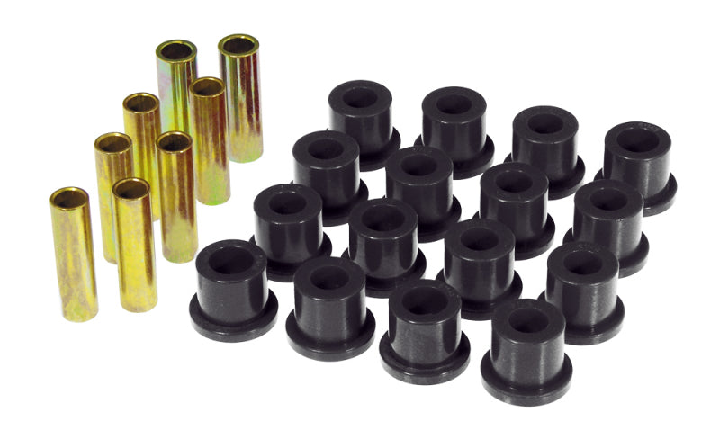 PRO Spring/Shackle Bush- Blk - Prothane 68-72 Ford F250 2wd Rear Spring & Shackle Bushings - Black