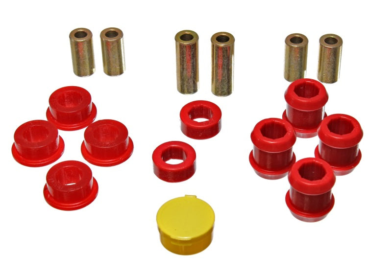 ES Cntrl Arm Bushings - Red - Energy Suspension 88-91 Honda Civic/CRX Red Front Control Arm Bushing Set