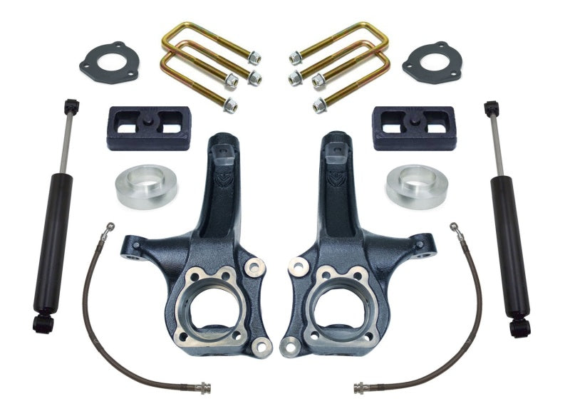 MXT Lift Spindles - MaxTrac 15-18 Chevrolet Colorado 2WD 6.5in/3in MaxPro Spindle Lift Kit w/MaxTrac Shocks
