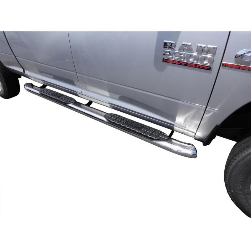WES Nerf Bars - PRO TRAXX 5 - Westin 2009-2018 Dodge/Ram 1500 Quad Cab PRO TRAXX 5 Oval Nerf Step Bars - SS