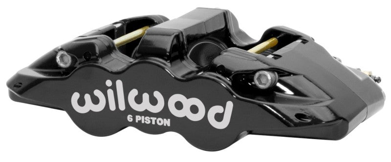 WIL Aero Caliper - Wilwood Caliper - Aero6-DS Forged Six-Piston Caliper - 6.52in Piston 1.25in Rotor - Black