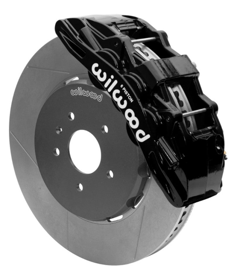 WIL SX6R Brake Kit - Wilwood SX6R Front Brake Kit 15in Slotted Black w/ Lines 14+ Chevy Corvette C7