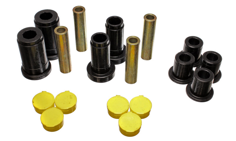 ES Cntrl Arm Bushings - Black - Energy Suspension 02-05 Dodge Ram 1500 2WD Black Front Control Arm Bushing Set