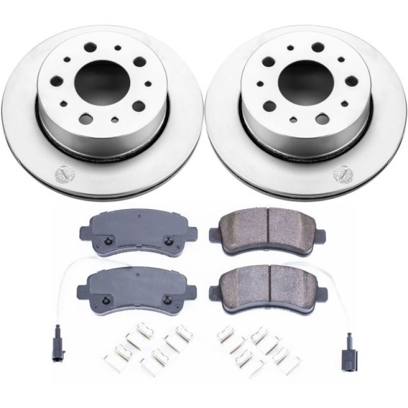 PSB Z17 Evolution Coated Kit - Power Stop 14-15 Ram ProMaster 1500 Rear Z17 Evolution Geomet Coated Brake Kit