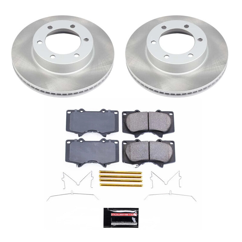 PSB Semi-Coated Rotor Kits - Power Stop 00-06 Toyota Tundra Front Semi-Coated Rotor Kit