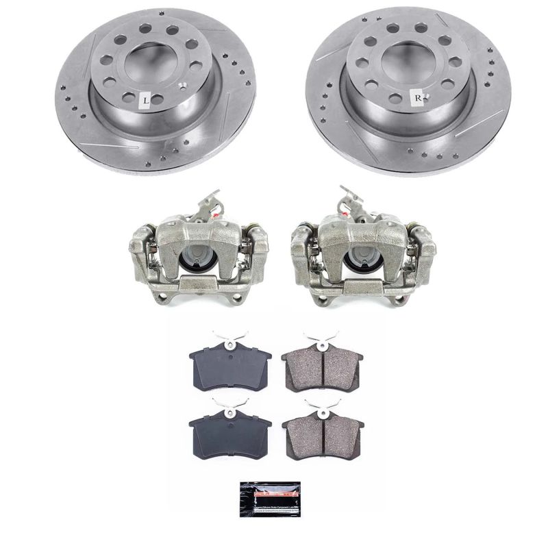 PSB Autospecialty Kit w/Cals - Power Stop 2019 Volkswagen Beetle Rear Autospecialty Brake Kit w/Calipers