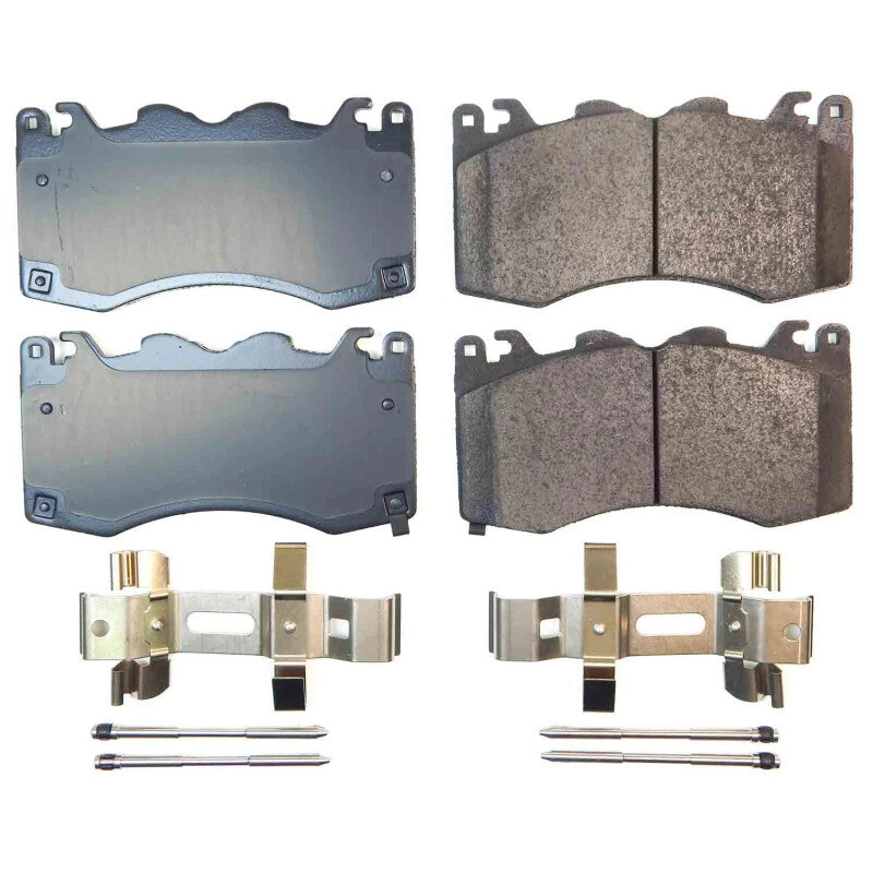 PSB Z17 Evolution Coated Kit - Power Stop 2024 Ford Mustang Front Z17 Evo Ceramic Brake Pad w/Hardware