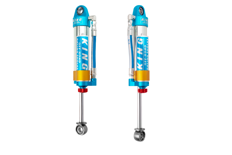 KIN 2.5 Shocks - King Shocks 96-04 Toyota Tacoma (6 Lug) Rear 2.5 Dia Piggy Hose Reservoir Shock w/Adjuster (Pair)