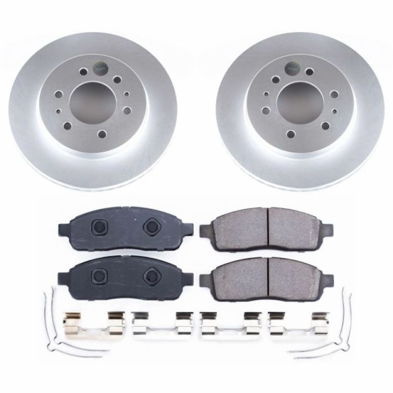 PSB Z17 Evolution Coated Kit - Power Stop 2009 Ford F-150 Front Z17 Evolution Geomet Coated Brake Kit