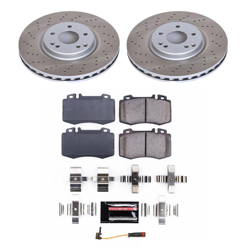 PSB Semi-Coated Rotor Kits - Power Stop 05-06 Mercedes-Benz SLK350 Front Semi-Coated Rotor Kit