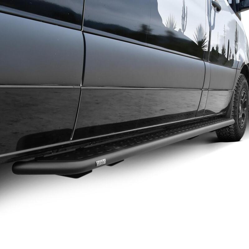 WES Nerf Bars - Outlaw - Westin 07-23 Mercedes-Benz Sprinter w/ 144in. Wheelbase Outlaw Nerf Step Bars - Textured Black