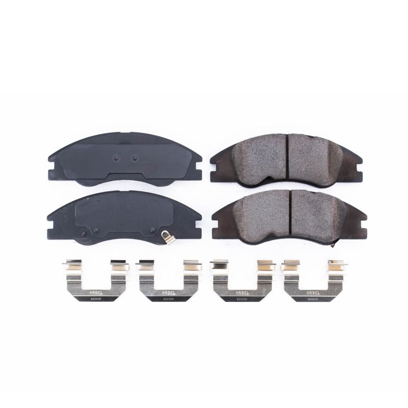 PSB Z17 Evolution Brake Pads - Power Stop 05-09 Kia Spectra Front Z17 Evolution Ceramic Brake Pads w/Hardware