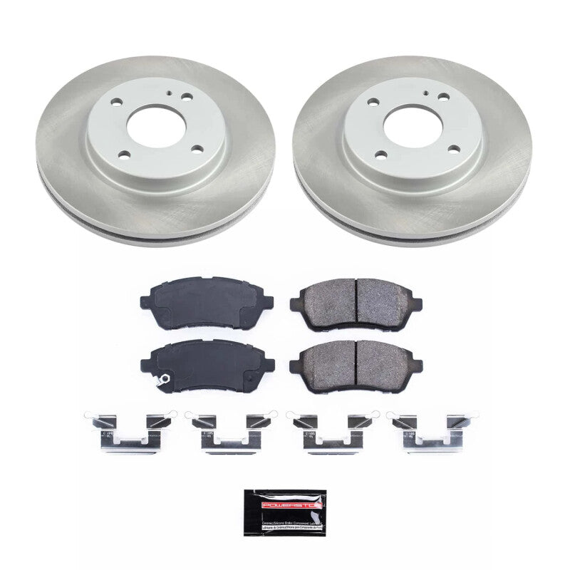 PSB Semi-Coated Rotor Kits - Power Stop 11-19 Ford Fiesta Front Semi-Coated Rotor Kit