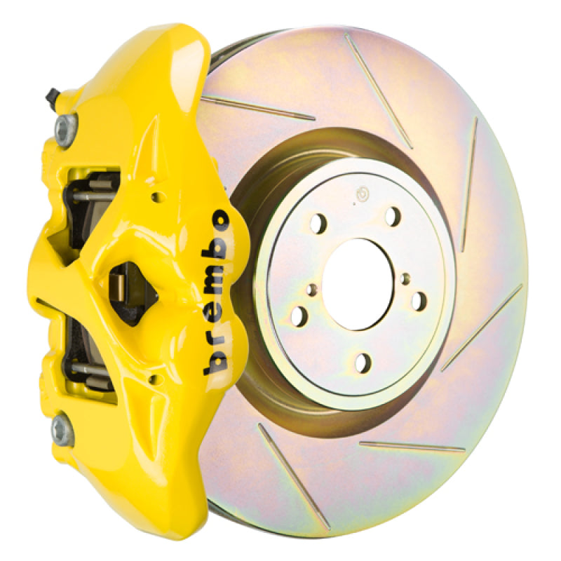 BRB Big Brake Kits - Brembo 12-16 FR-S Front GT BBK 4 Piston Cast 326 x30 1pc Rotor Slotted Type1-Yellow