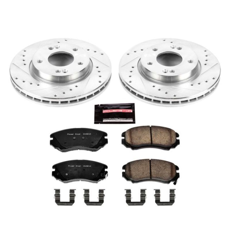 PSB Z23 Evolution Kit - Power Stop 07-10 Hyundai Elantra Front Z23 Evolution Sport Brake Kit