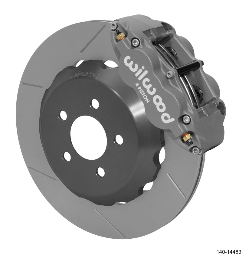 WIL Superlite Brake Kit - Wilwood 15-23 Ford Mustang Forged Superlite 4R Rear Big Brake Kit 14.00in Rotor (Anodized)