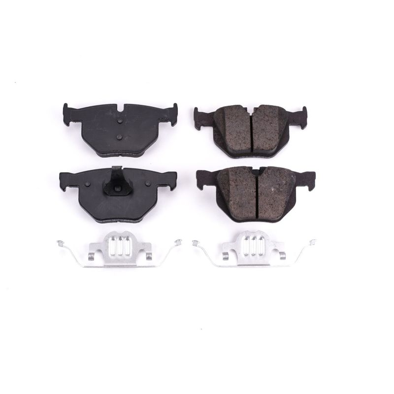 PSB Z17 Evolution Brake Pads - Power Stop 07-18 BMW X5 Rear Z17 Evolution Ceramic Brake Pads w/Hardware