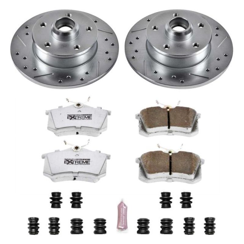 PSB Z26 Street Warrior Kit - Power Stop 94-99 Volkswagen Golf Rear Z26 Street Warrior Brake Kit